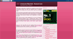 Desktop Screenshot of livescorebaschet-livescore.blogspot.com