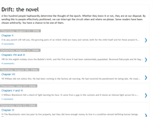 Tablet Screenshot of drift-the-novel.blogspot.com