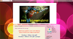 Desktop Screenshot of hey-hummingbird.blogspot.com