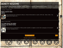 Tablet Screenshot of monety-keszowe.blogspot.com