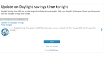 Tablet Screenshot of daylightsavingstimetonight.blogspot.com