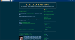 Desktop Screenshot of parallaxknitting.blogspot.com