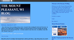 Desktop Screenshot of mtpleasantwi.blogspot.com