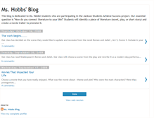 Tablet Screenshot of mhshobb.blogspot.com
