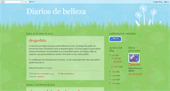 Desktop Screenshot of diariosdebelleza.blogspot.com