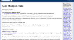 Desktop Screenshot of kylie-minogue-nude.blogspot.com