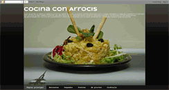 Desktop Screenshot of cocinaconarrocis.blogspot.com