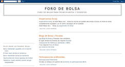 Desktop Screenshot of forodebolsa.blogspot.com