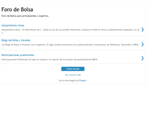Tablet Screenshot of forodebolsa.blogspot.com