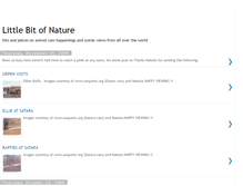 Tablet Screenshot of littlebitofnature.blogspot.com