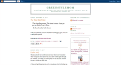 Desktop Screenshot of greenstylemom.blogspot.com