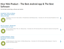 Tablet Screenshot of nicewebproduct.blogspot.com