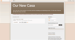 Desktop Screenshot of ournewcasa.blogspot.com