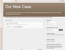 Tablet Screenshot of ournewcasa.blogspot.com