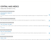 Tablet Screenshot of centralmassmedics.blogspot.com