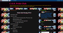 Desktop Screenshot of cosprideclub.blogspot.com