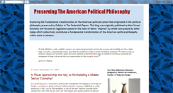 Desktop Screenshot of americanpoliticalphilosophy.blogspot.com