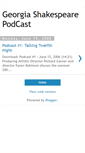 Mobile Screenshot of georgiashakespeare.blogspot.com