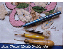 Tablet Screenshot of lica-punch-needle-hobby-art.blogspot.com