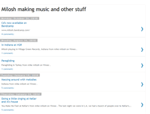 Tablet Screenshot of miloshmakingmusic.blogspot.com