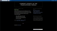 Desktop Screenshot of francophonenews.blogspot.com