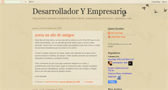 Desktop Screenshot of desarrolladoryempresario.blogspot.com