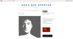 Desktop Screenshot of nadaqueaportar.blogspot.com