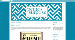 Desktop Screenshot of petitesurprise.blogspot.com