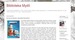 Desktop Screenshot of bibliotekamysli.blogspot.com