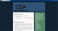 Desktop Screenshot of eugenepk.blogspot.com