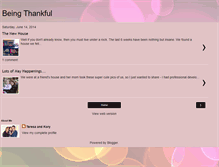 Tablet Screenshot of beingthankful.blogspot.com