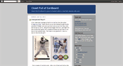 Desktop Screenshot of closetfullofcardboard.blogspot.com