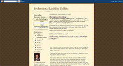 Desktop Screenshot of professionalliabilitytidbits.blogspot.com