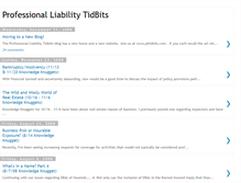 Tablet Screenshot of professionalliabilitytidbits.blogspot.com