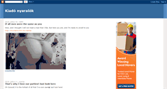 Desktop Screenshot of kiadonyaralok.blogspot.com