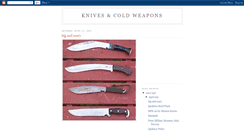 Desktop Screenshot of knives-cold-weapons.blogspot.com
