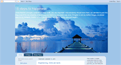 Desktop Screenshot of 18stepstohappiness.blogspot.com