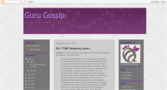 Desktop Screenshot of gurugossiper.blogspot.com