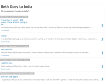 Tablet Screenshot of bethgoestoindia.blogspot.com