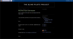 Desktop Screenshot of blindpilotsproject.blogspot.com