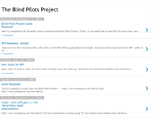 Tablet Screenshot of blindpilotsproject.blogspot.com