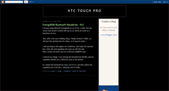 Desktop Screenshot of htc-touchpro.blogspot.com