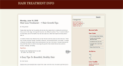 Desktop Screenshot of hairtreatmentinfo.blogspot.com