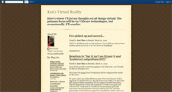 Desktop Screenshot of kensvirtualreality.blogspot.com