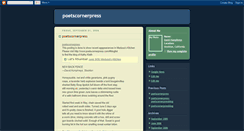 Desktop Screenshot of poetscornerpress.blogspot.com