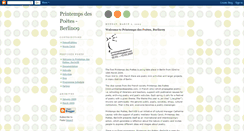 Desktop Screenshot of printempsdespoetes-berlin09.blogspot.com