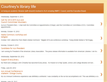 Tablet Screenshot of librarycourtney.blogspot.com