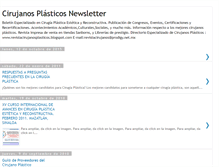 Tablet Screenshot of cirujanosplasticosnewsletter.blogspot.com