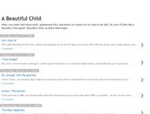 Tablet Screenshot of abeautifulchild.blogspot.com