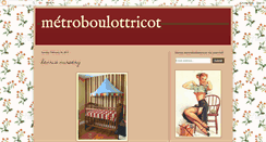 Desktop Screenshot of metroboulottricot.blogspot.com